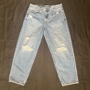 GAP high rise barrel jeans